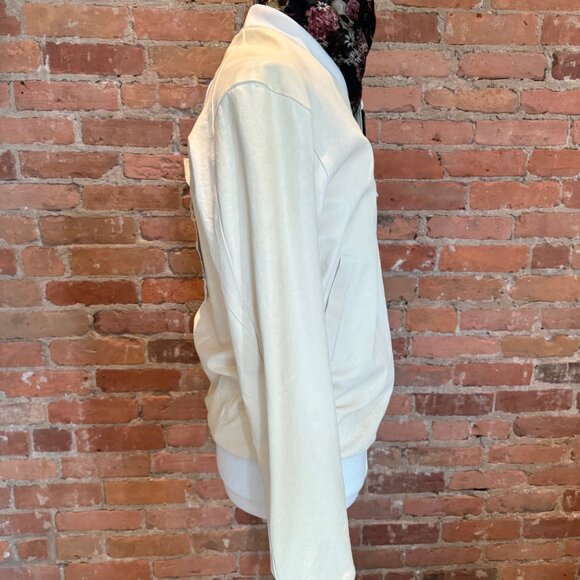 11 by Boris Bidjan Saberi - White Lambskin Bomber Jacket - Picture 4 of 6